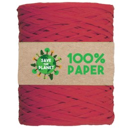 Nastro Rafia 100 m carta rosso 07 Brizzolari | Ecotempo