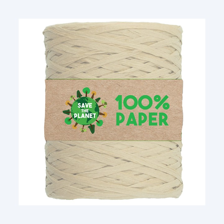 Nastro Rafia 100 m carta avorio 25 Brizzolari | Ecotempo