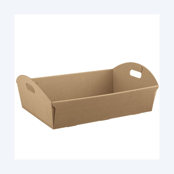 Cesto 43 x 30 x 11 cm cartone onda avana Scotton | Ecotempo