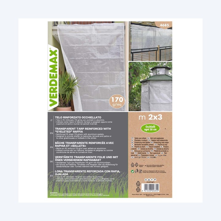 Telo occhiellato per coperture 2 x 3 m — 99324 | Ecotempo
