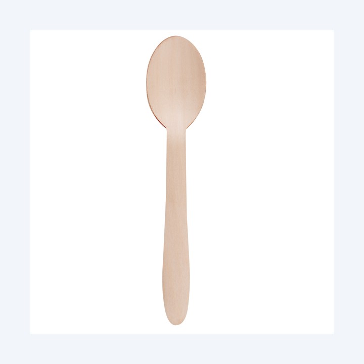 Cucchiaio monouso in legno 16,5 cm — 99428 | Ecotempo