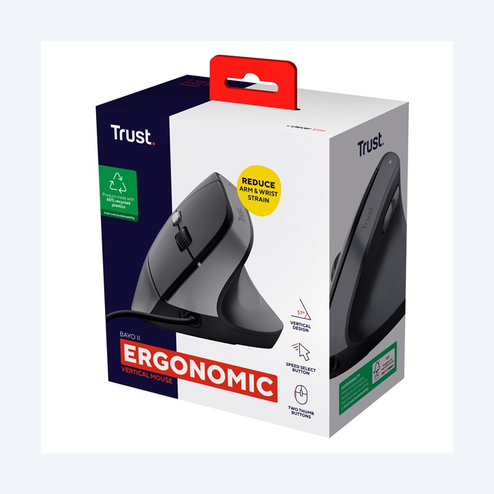 Mouse ergonomico Bayo II Trust | Ecotempo