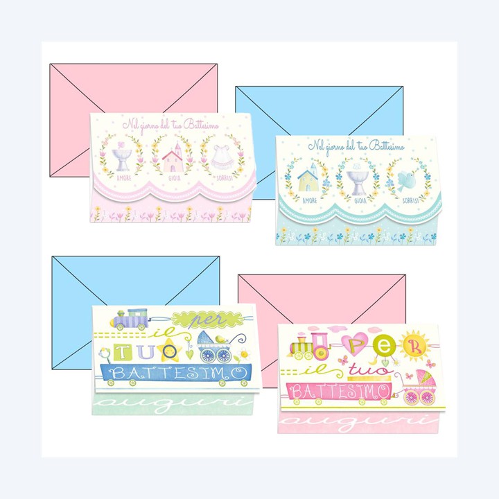 Biglietto auguri Battesimo 11,7 x 17 cm — 99606 | Ecotempo