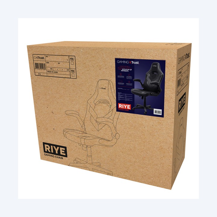 Sedia gaming GX703 RYE nero Trust | Ecotempo