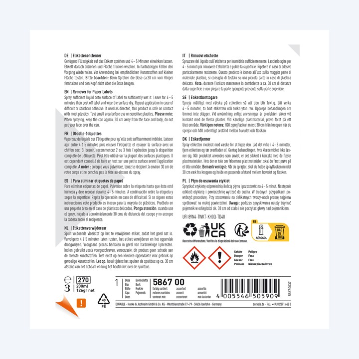 Detergente per rimozione etichette — 99763 | Ecotempo