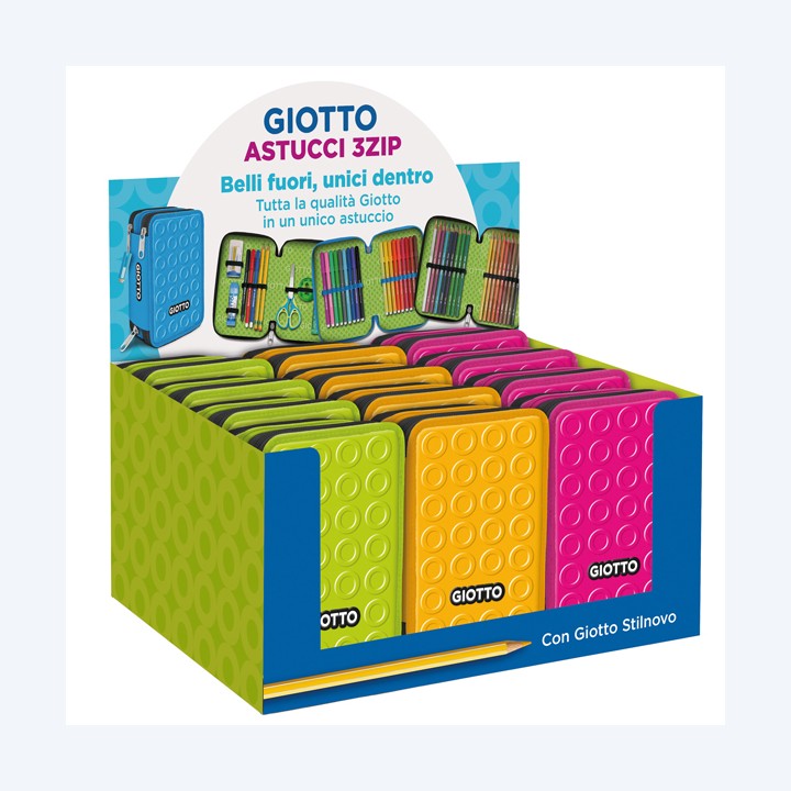 Astuccio 3 zip collezione Stilnovo 19,5 — 99765 | Ecotempo