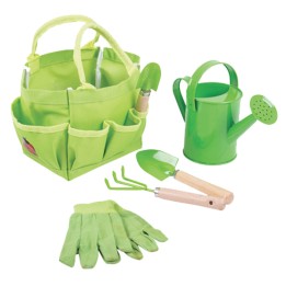 Borsa con 5 attrezzi da giardinaggio bambino Cwr | Ecotempo