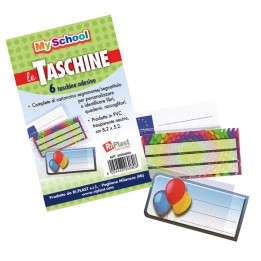 Taschine adesive 8,2 x 5,2 cm PVC — 99976 | Ecotempo