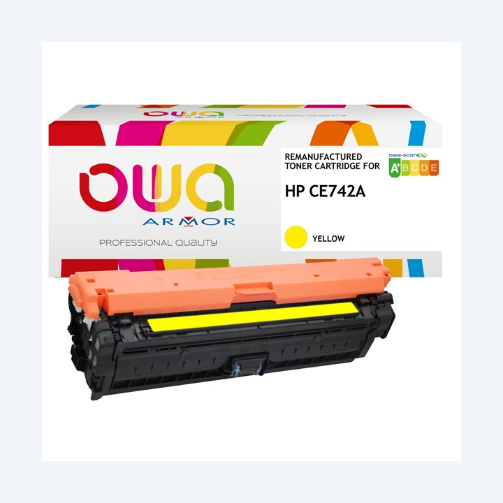 Armor Toner Compatibile per Hp CE742A Giallo 7.300 pag | Ecotempo