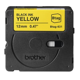 Brother Nastro Nero/Giallo BTAG631 12mm x 4mt | Ecotempo