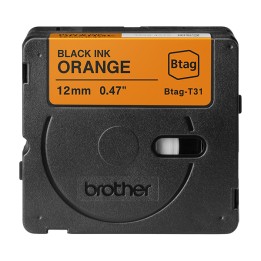 Brother Nastro adesivo Nero/Arancione — BROBTAGT31 | Ecotempo