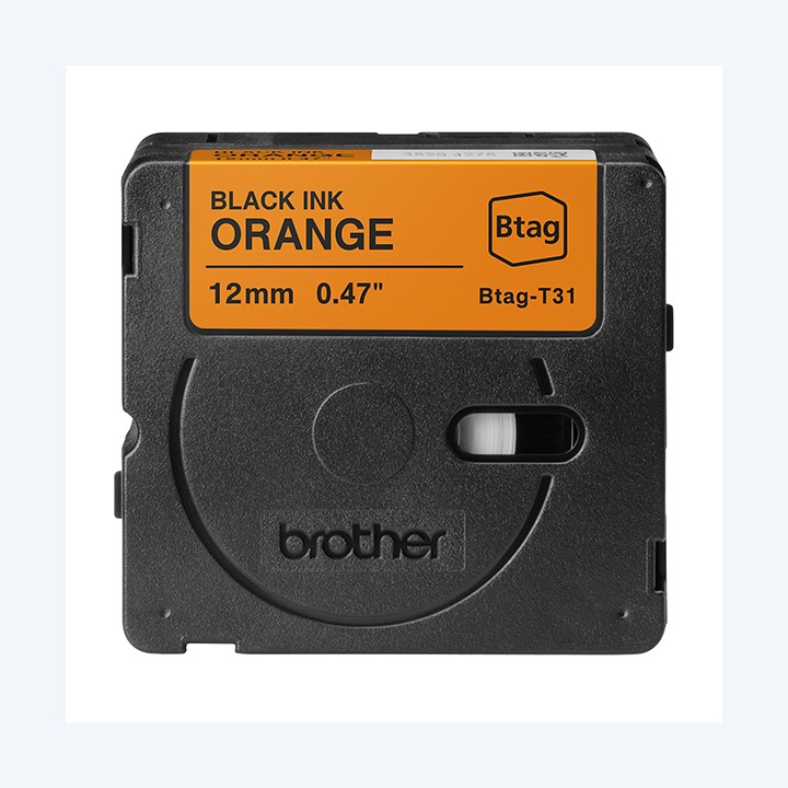 Brother Nastro adesivo Nero/Arancione — BROBTAGT31 | Ecotempo