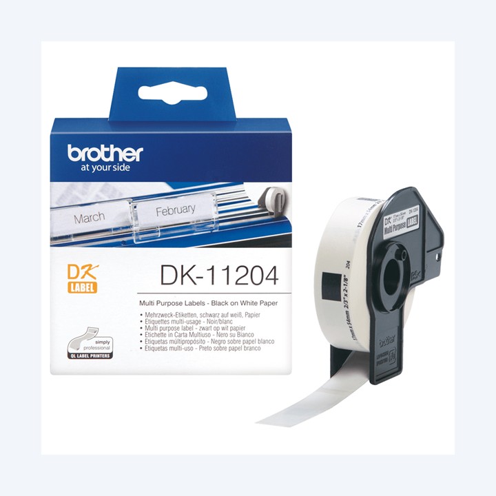 Brother Rotolo 400 Etichette 17 x 54 mm — BRODK11204 | Ecotempo