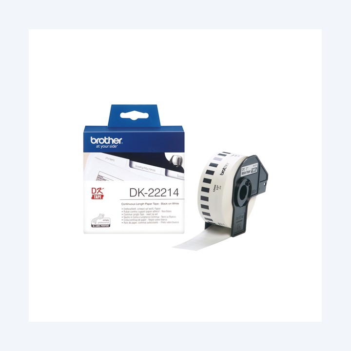 Brother Rotolo etichetta continua carta — BRODK22214 | Ecotempo