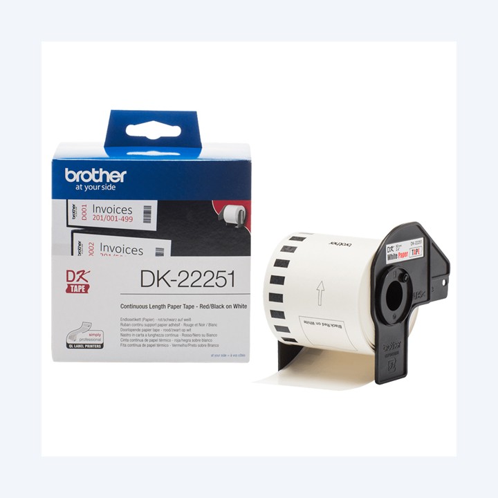 Brother Rotolo etichetta continua carta — BRODK22251 | Ecotempo
