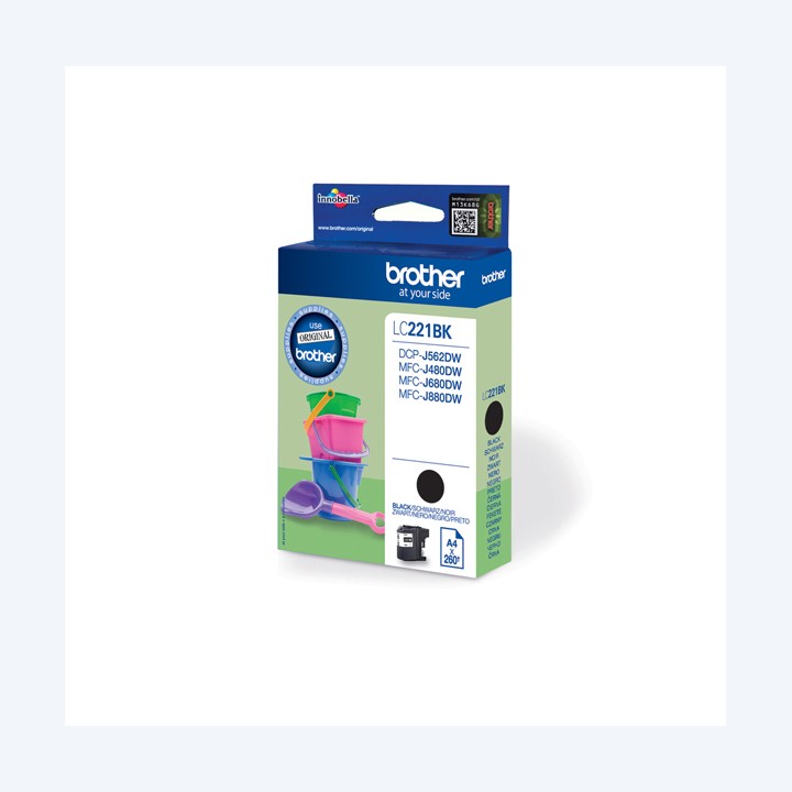 Brother Cartuccia Nero LC221BK 260 pag | Ecotempo