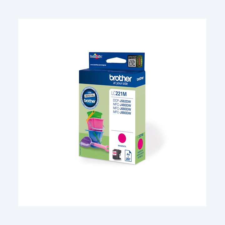 Brother Cartuccia Magenta LC221M 260 pag | Ecotempo