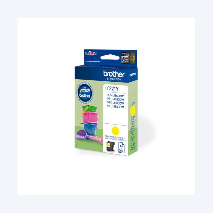 Brother Cartuccia Giallo LC221Y 260 pag | Ecotempo