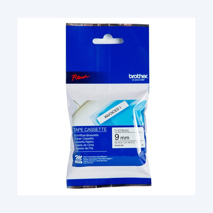 Brother Nastro Nero/Bianco MK221 9mm x 8mt | Ecotempo
