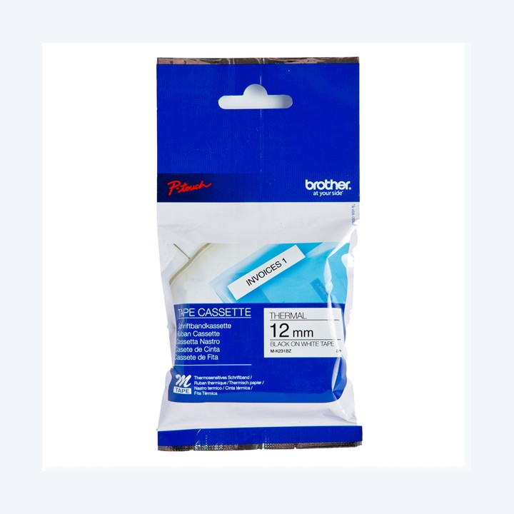 Brother Nastro Nero/Bianco MK231 12mm x 8mt | Ecotempo