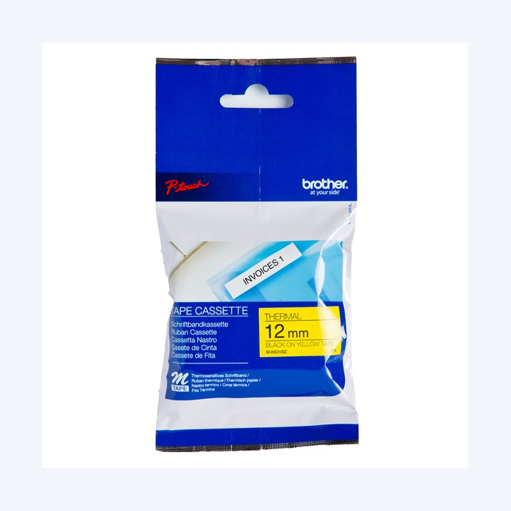 Brother Nastro Nero/Giallo MK631 12mm x 8mt | Ecotempo