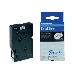 Brother Nastro Bianco/Nero TC201 12mm x7,7mt | Ecotempo