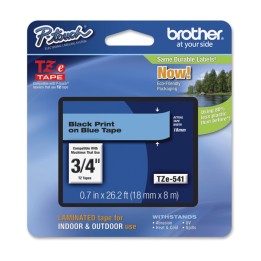 Brother Nastro Nero/Blu TZE541 18mm x 8mt | Ecotempo