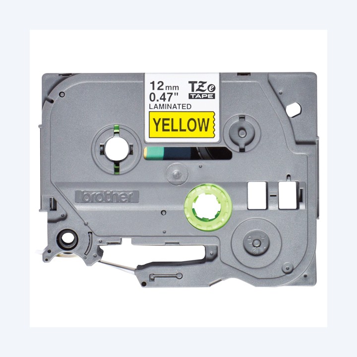 Brother Nastro Nero/Giallo TZE631S 12mm x 4mt | Ecotempo