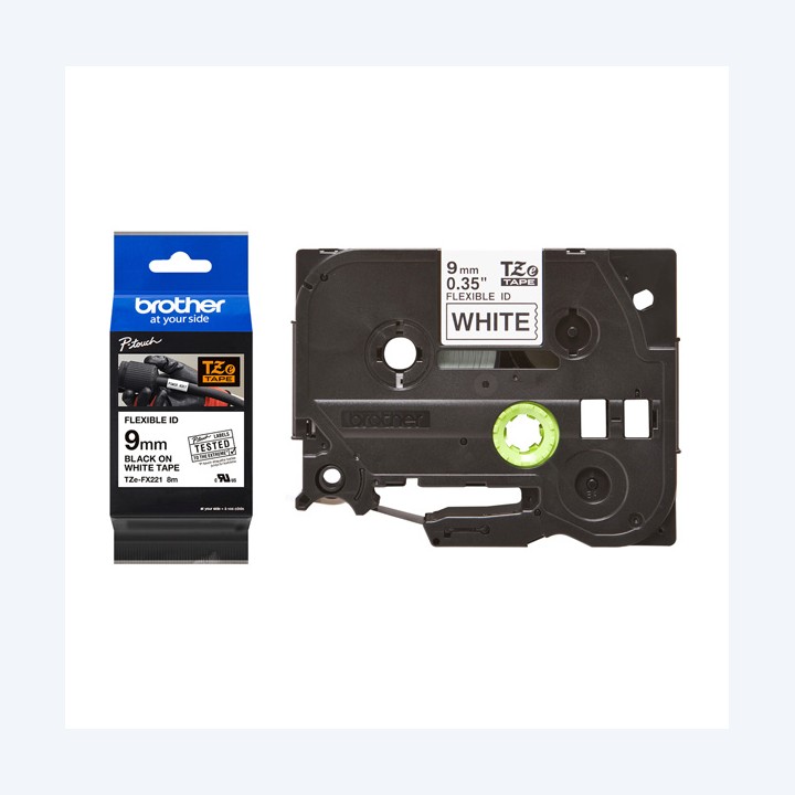 Brother Nastro laminato flessibile Nero — BROTZEFX221 | Ecotempo
