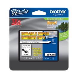 Brother Nastro non laminato Nero/Bianco — BROTZEN201 | Ecotempo