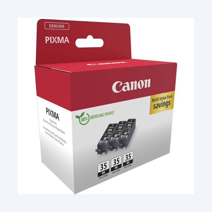 Canon Confezione 3 Cartucce Ink PGI-35 Nero 2970B017 | Ecotempo
