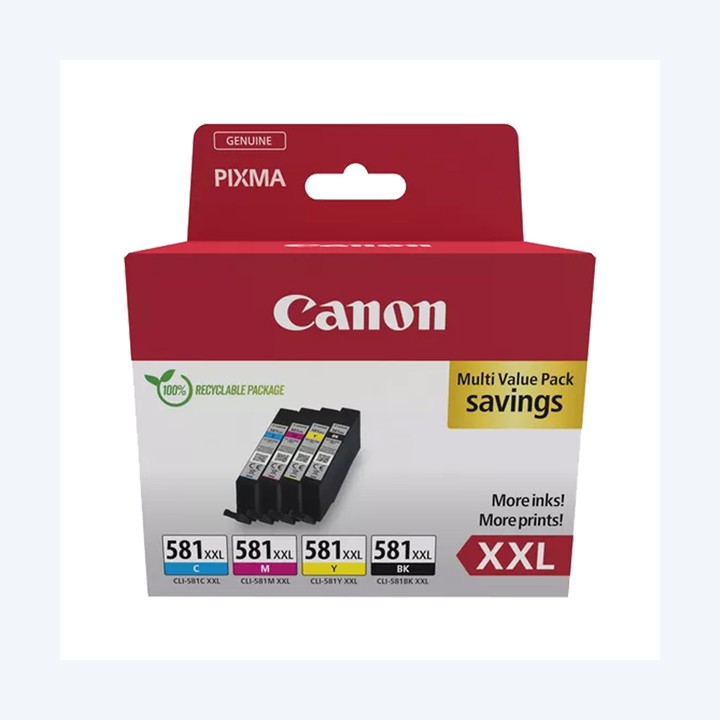 Canon Cartuccia ink Multipack BK/C/M/Y — CANCLI581XXL | Ecotempo