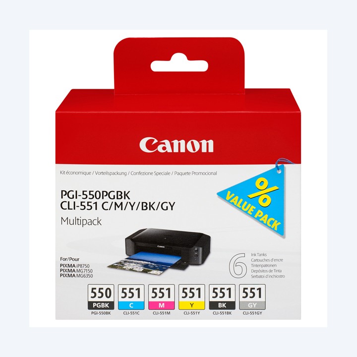 Canon Cartucce ink C/M/Y/K/GR 6496B005 | Ecotempo