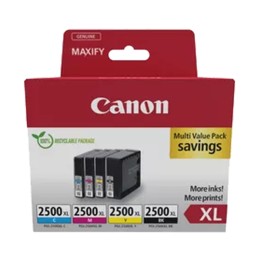 Canon Cartuccia ink BK/C/M/Y- PGI-2500XL 9254B010 | Ecotempo
