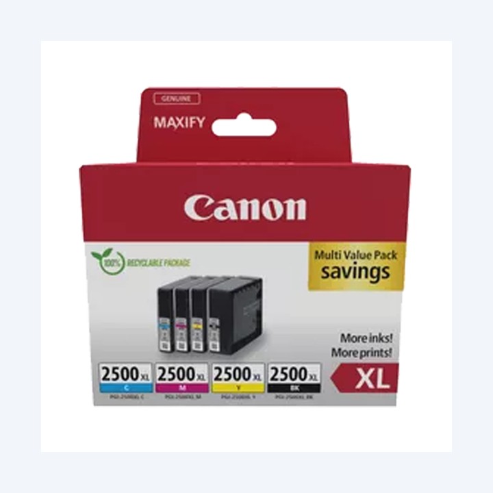 Canon Cartuccia ink BK/C/M/Y- PGI-2500XL 9254B010 | Ecotempo
