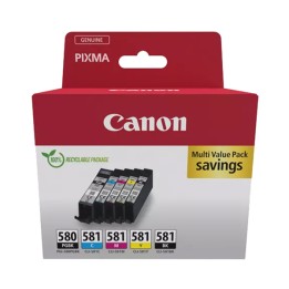 Canon Cartuccia ink PGBK/M/Y/C — CANPGI580MP | Ecotempo