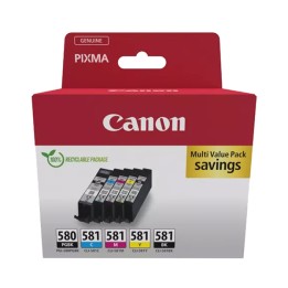 Canon Cartuccia ink BK/C/M/Y- PGI-580/CLI-581 2078C008 | Ecotempo