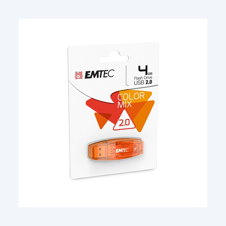 Emtec Memoria Usb 2.0 Arancione ECMMD4GC410 4GB | Ecotempo