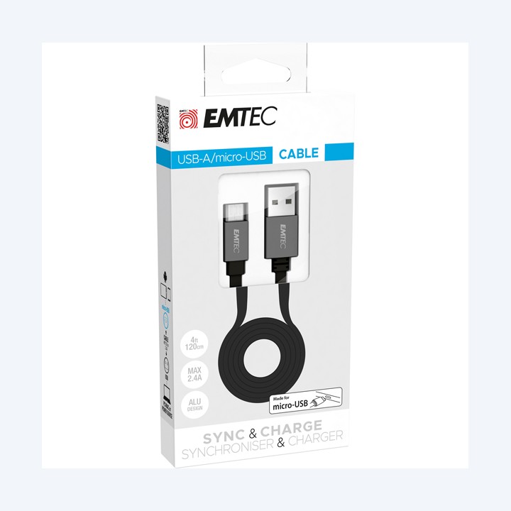 Emtec Cavo USB-A to Micro-USB T700 ECCHAT700MB | Ecotempo