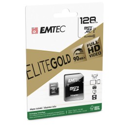 Emtec Micro SDXC Class 10 Gold + con — EMTM128GXC10GP | Ecotempo