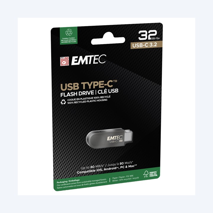 Emtec Memoria Type C C280 32GB ECMMD32GC283 | Ecotempo