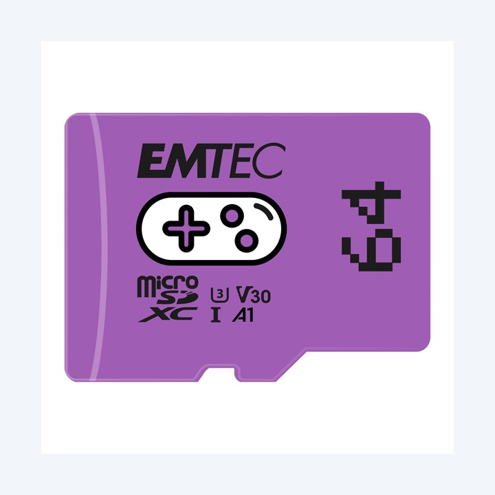 Emtec mSD Gaming UHS-I U3 V30 A1 Viola — EMTSDM64GXCU3G | Ecotempo