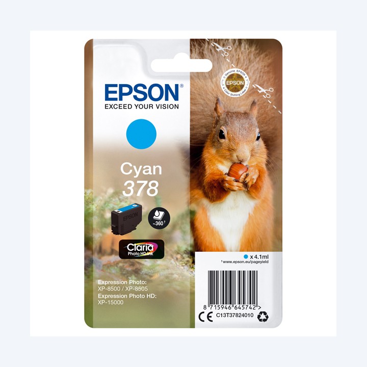 Epson Cartuccia ink 378 Ciano C13T37824010 360 pag | Ecotempo