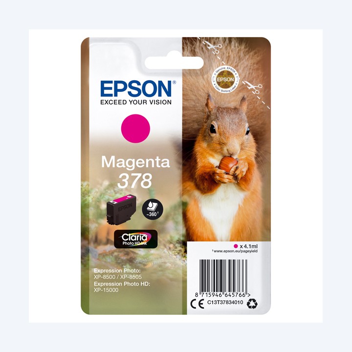 Epson Cartuccia ink 378 Magenta C13T37834010 360 pag | Ecotempo