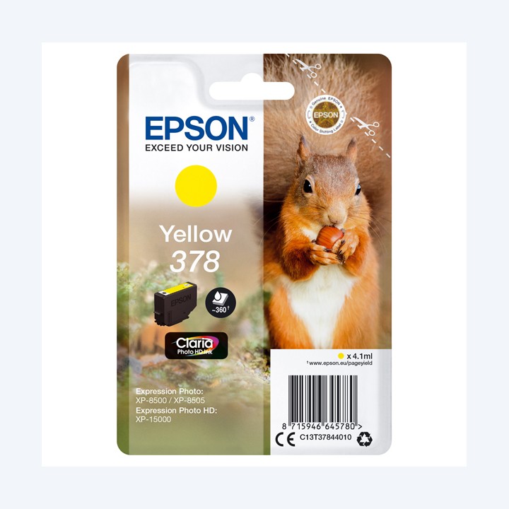 Epson Cartuccia ink 378 Giallo C13T37844010 360 pag | Ecotempo