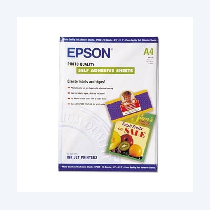 Epson Self-Adhesive Photo Paper A4 10 Fogli C13S041106 | Ecotempo