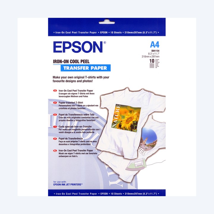 Epson Iron-on-Transfer Paper A4 10 Fogli C13S041154 | Ecotempo