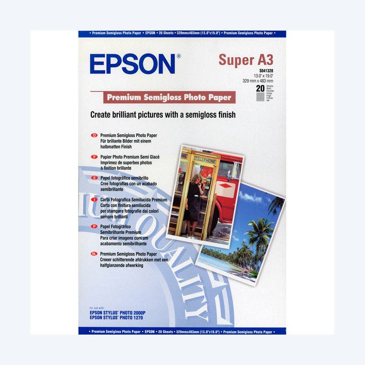 Epson Carta Fotografica Semilucida Premium C13S041328 | Ecotempo