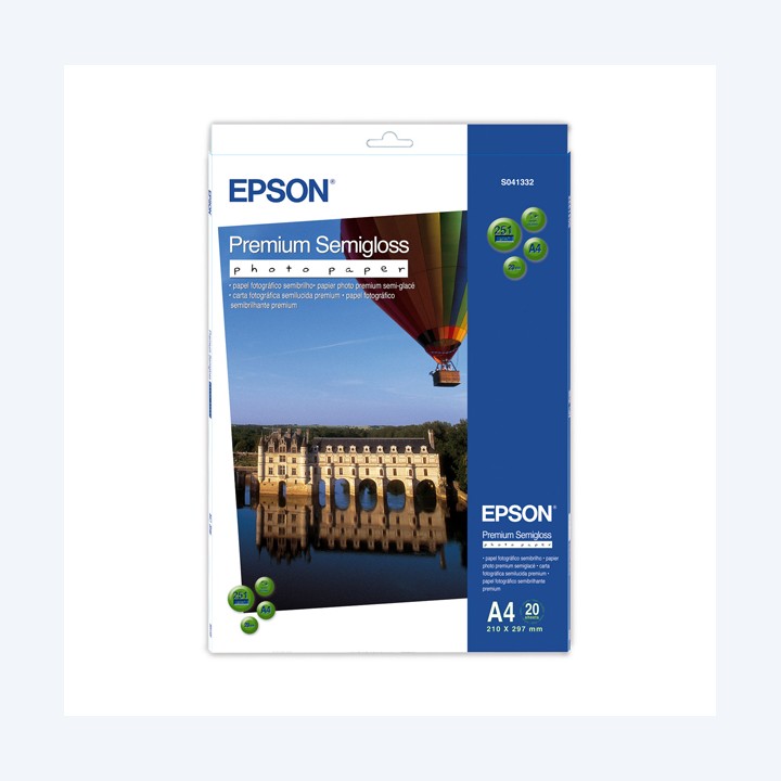 Epson Premium Semi-Gloss Photo Paper A4 — EPSS041332 | Ecotempo