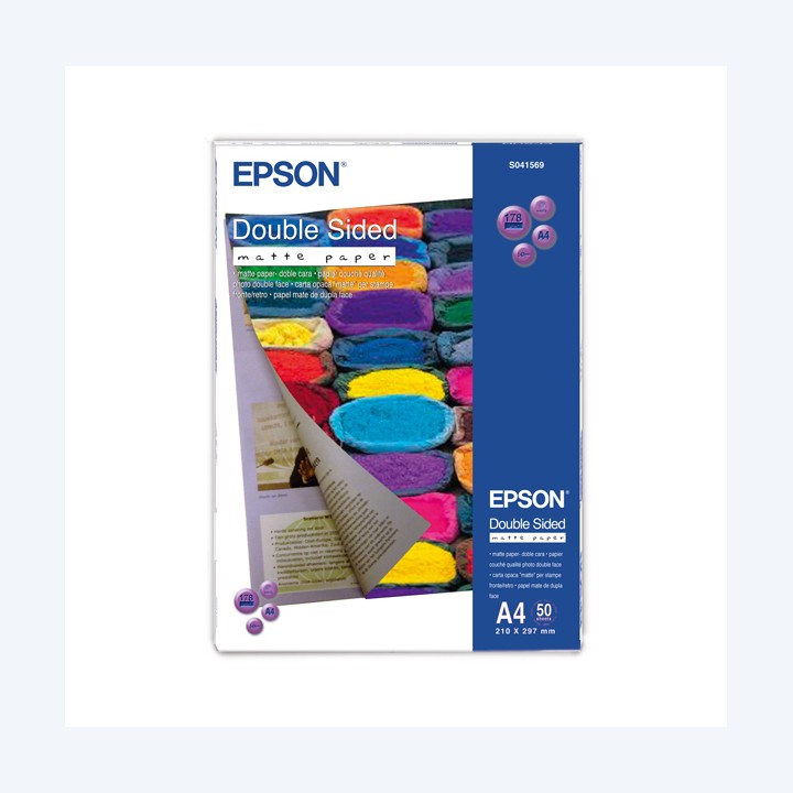 Epson Double-Sided Matte Paper A4 50 Fogli C13S041569 | Ecotempo